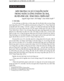 Môi trường và xử lý nguồn nước trong nuôi cá lồng ở đầm Cầu Hai, huyện Phú Lộc, tỉnh Thừa Thiên Huế