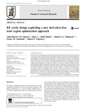 RF cavity design exploiting a new derivative-free trust region optimization approach