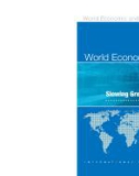 World Economic Outlook Slowing Growth, Rising Risks