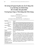 Đo lường mối quan hệ giữa các yếu tố động viên và sự hài lòng của khách hàng đối với nhân viên giao dịch: Trường hợp Công ty Viễn thông tỉnh Tiền Giang