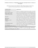 Đánh giá khả năng chống chịu bệnh chết nhanh (Phytophthora capsici) của một số giống hồ tiêu trong điều kiện thí nghiệm