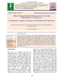 Effect of integrated nutrient management on growth and yield of baby corn (Zea mays L.)