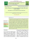 Effect of nitrogen on growth, yield and nutrient uptake of rice under aerobic condition