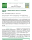 Modelling of energy efficiency factors of petrochemical industry