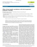 Effect of heat transfer correlations on the fuel temperature prediction of SCWRs