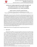 Đánh giá thích hợp đất đai đối với một số loại hình sử dụng đất nông nghiệp tại thành phố Đà Lạt, tỉnh Lâm Đồng