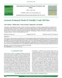 Accurate estimated model of volatility crude oil price