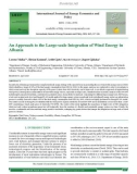 An approach to the large-scale integration of wind energy in Albania