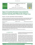 Impact of accounting information system and intensity of energy on energy consumption in sugar industry of Indonesia: Moderating role of effectiveness of supply chain