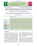 Influence of plant growth regulators on growth, root tuber yield and quality of orange flesh sweet potato (Ipomoea batatas (L.) Lam.) varieties