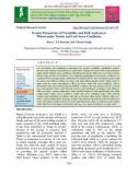 Genetic parameters of variability and path analysis in wheat under timely and late sown conditions