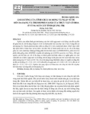 Ảnh hưởng của tính chất di động và ngập nước đến đa dạng và thành phần loài của thực vật có hoa ở vùng đất cát tỉnh Quảng Trị