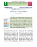 Effect of seed bed and different sources of nitrogen on growth and yield of barley (Hordeum vulgare L.)