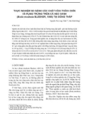 Thực nghiệm so sánh các chất kích thích chín và rụng trứng trên cá heo xanh (Botia modesta Bleeker, 1865) tại Đồng Tháp