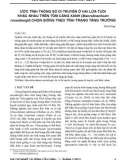 Ước tính thông số di truyền ở hai lứa tuổi khác nhau trên tôm càng xanh (Macrobrachium rosenbergii) chọn giống theo tính trạng tăng trưởng