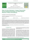 Effect of carbon performance, company characteristics and environmental performance on carbon emission disclosure: Evidence from Indonesia