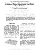 Reduction of graphene oxide in ethanol solution by gamma irradiation for preparing reduced graphene oxide material with water desalination