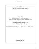 Giáo trình môn học/mô đun: Sản xuất giống bằng kỹ thuật nuôi cấy mô tế bào thực vật - Ngành/nghề: Bảo vệ thực vật (Trình độ Trung cấp)