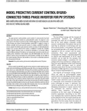 Model predictive current control of grid-connected three phase inverter for pv systems