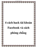 4 cách hack tài khoản fac và cách phòng chống