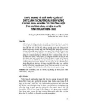 Thực trạng và giải pháp quản lý đất canh tác nương rẫy bền vững ở vùng cao: Nghiên cứu trường hợp ở xã Hương Lâm, huyện A Lưới, tỉnh Thừa Thiên - Huế