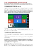 5 Thủ Thuật Registry hữu ích cho Windows 8