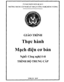 Giáo trình Mạch điện cơ bản (Nghề: Công nghệ ô tô) - Trường TCN Kỹ thuật công nghệ Hùng Vương