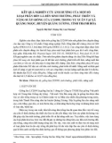 Kết quả nghiên cứu ảnh hưởng của một số loại phân bón lá đến sinh trưởng, phát triển và năng suất giống lúa LY2099, trong vụ Xuân tại xã Quảng Ngọc, huyện Quảng Xương, tỉnh Thanh Hóa