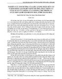 Nghiên cứu ảnh hưởng của liều lượng phân hữu cơ vi sinh sông Gianh đến sinh trưởng, phát triển và năng suất của giống lúa Japonica ĐS3 trong vụ Xuân 2020 tại huyện Hoằng Hoá, tỉnh Thanh Hóa