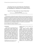 A Feeding Network with Chebyshev Distribution for Designing Low Sidelobe Level Antenna Arrays