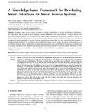 A knowledge-based framework for developing smart interfaces for smart service systems