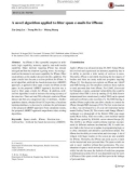 A novel algorithm applied to filter spam e-mails for iPhone