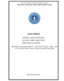 Giáo trình Chăn nuôi heo (Nghề: Chăn nuôi - Cao đẳng): Phần 1 - Trường Cao đẳng Cộng đồng Đồng Tháp