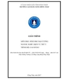 Giáo trình Sinh học đại cương (Nghề: Dịch vụ thú y - Cao đẳng): Phần 1 - Trường Cao đẳng Cộng đồng Đồng Tháp