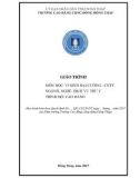 Giáo trình Vi sinh đại cương (Nghề: Dịch vụ thú y - Cao đẳng): Phần 1 - Trường Cao đẳng Cộng đồng Đồng Tháp