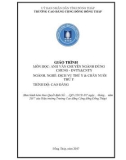 Giáo trình Anh văn chuyên ngành dùng chung (Nghề: Dịch vụ thú y và chăn nuôi - Cao đẳng) - Trường Cao đẳng Cộng đồng Đồng Tháp