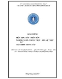 Giáo trình Đất-phân bón (Nghề: Trồng trọt và bảo vệ thực vật - Trung cấp) - Trường Cao đẳng Cộng động Đồng Tháp