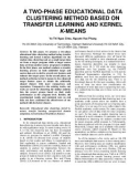 A two phase educational data clustering method based on transfer learning and kernel K-means