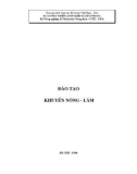 Đào tạo khuyến nông - lâm