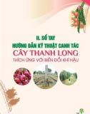 Sổ tay hướng dẫn kỹ thuật canh tác cây thanh long thích ứng với biến đổi khí hậu: Phần 2