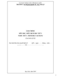 Giáo trình môn Miễn dịch học thú y (Nghề: Thú y - Trình độ: Cao đẳng) - Trường CĐ Kinh tế - Kỹ thuật Bạc Liêu