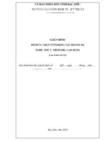 Giáo trình mô đun Chăn nuôi động vật hoang dã (Nghề: Thú y - Trình độ: Cao đẳng) - Trường CĐ Kinh tế - Kỹ thuật Bạc Liêu