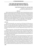 Thực trạng xâm nhập mặn đất trồng lúa tại huyện Quảng Điền, tỉnh Thừa Thiên Huế