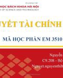 Bài giảng Lý thuyết tài chính tiền tệ: Chương 2.3 - Nguyễn Thị Bích Nguyệt (Tiếp theo)