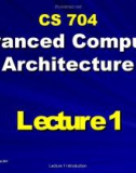 Advanced Computer Architecture - Lecture 1: Introduction