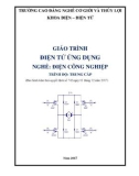 Giáo trình Điện tử ứng dụng (Nghề: Điện công nghiệp - Trình độ: Trung cấp) - Trường Cao đẳng Cơ giới và Thủy lợi (Năm 2017)