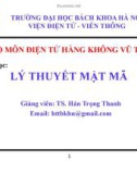 Bài giảng Lý thuyết mật mã: Chương 6 - TS. Hán Trọng Thanh