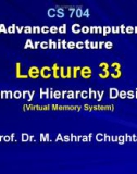 Advanced Computer Architecture - Lecture 33: Memory hierarchy design