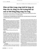 Khảo sát hiện trạng công trình bê tông cốt thép chịu tác động của môi trường biển tại một số tỉnh Đồng bằng sông Cửu long