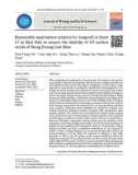 Reasonable exploitation solution for longwall in Seam L7 at East Side to ensure the stability of G9 surface works of Mong Duong Coal Mine